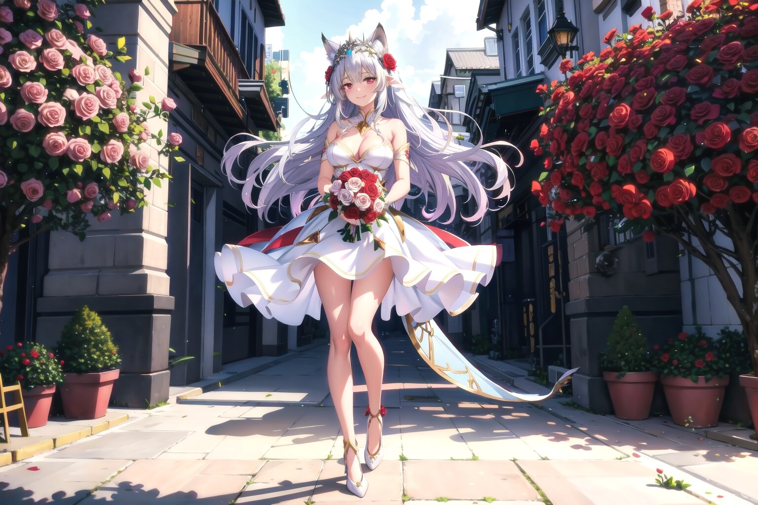 花を贈る企画作品です