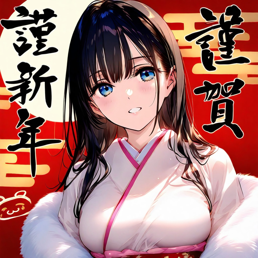 ちょっと惜しい謹賀新年 | の人気AIイラスト・グラビア