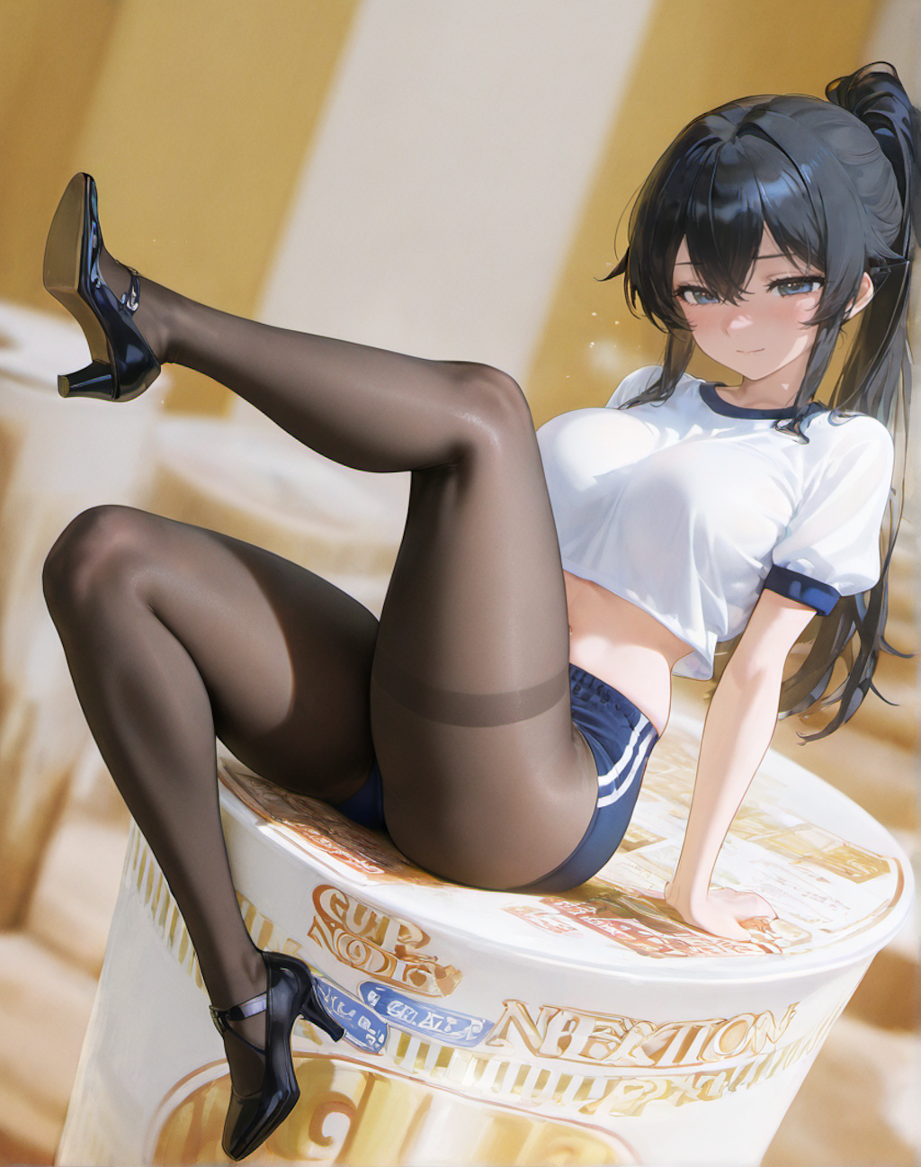 カップ麺のフタ押さえ