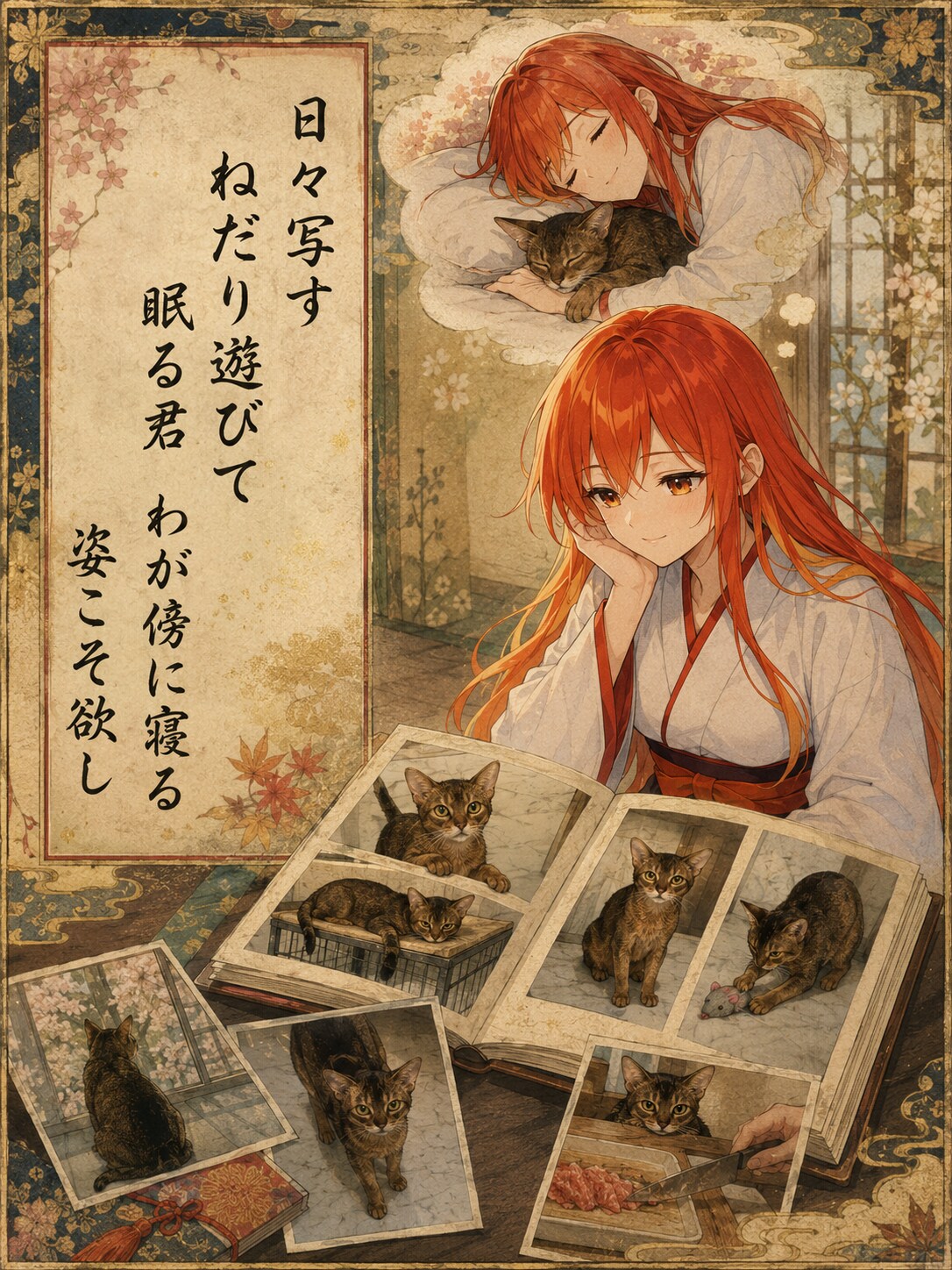 猫ちゃんと一緒　本当に撮りたい1枚 | の人気AIイラスト・グラビア