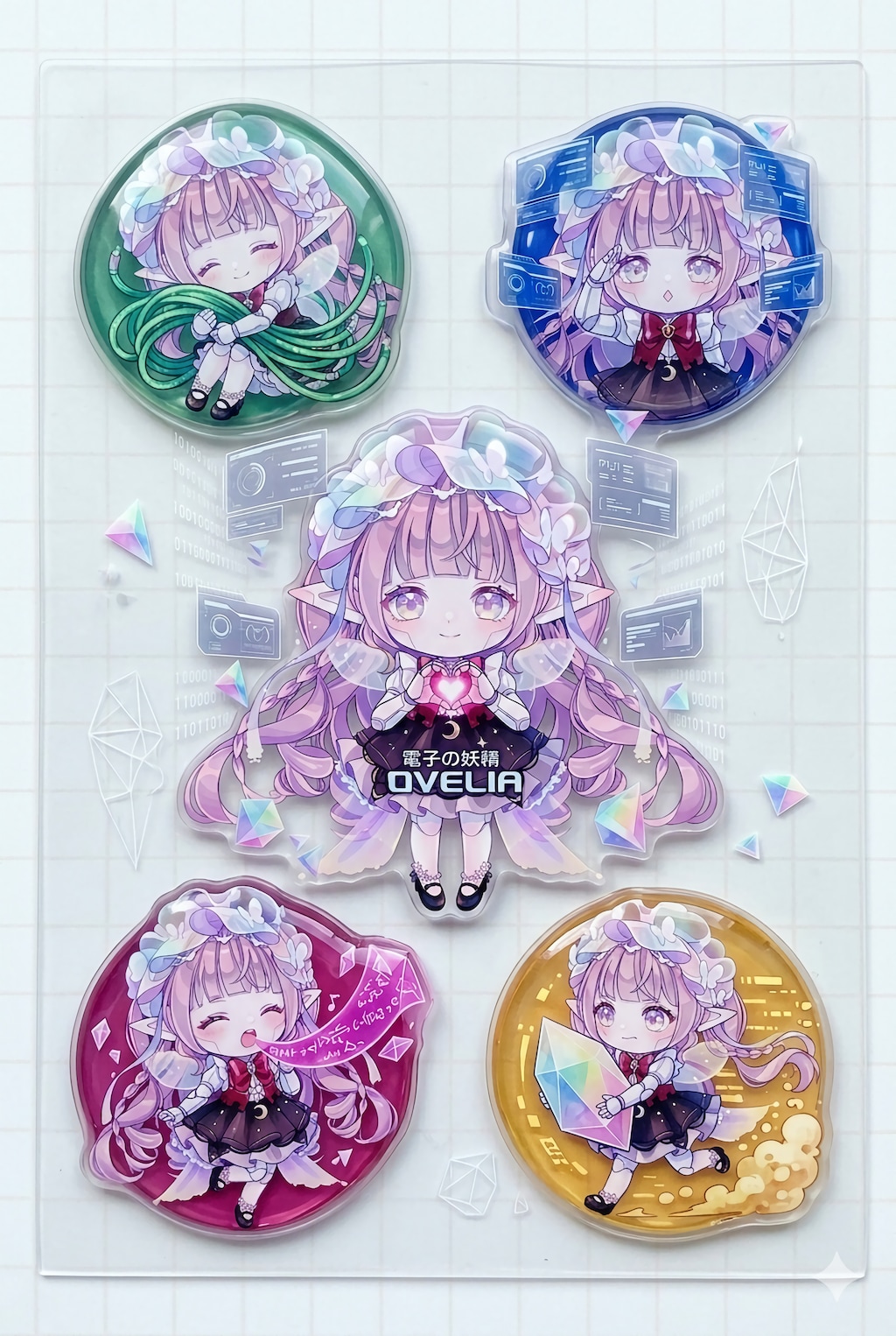 電子の妖精 3Dジェルシール：OVELIA EDITION