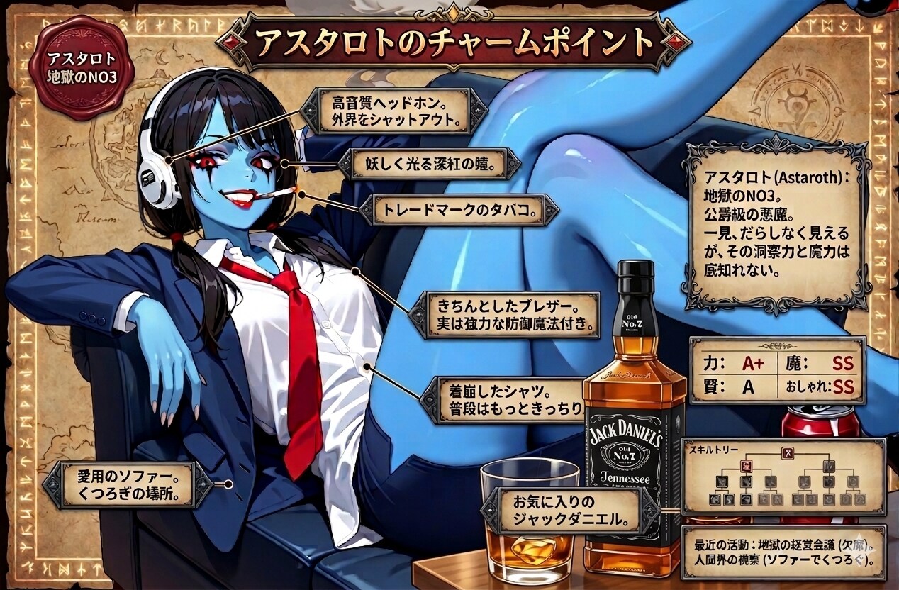 アスタロトのチャームポイント