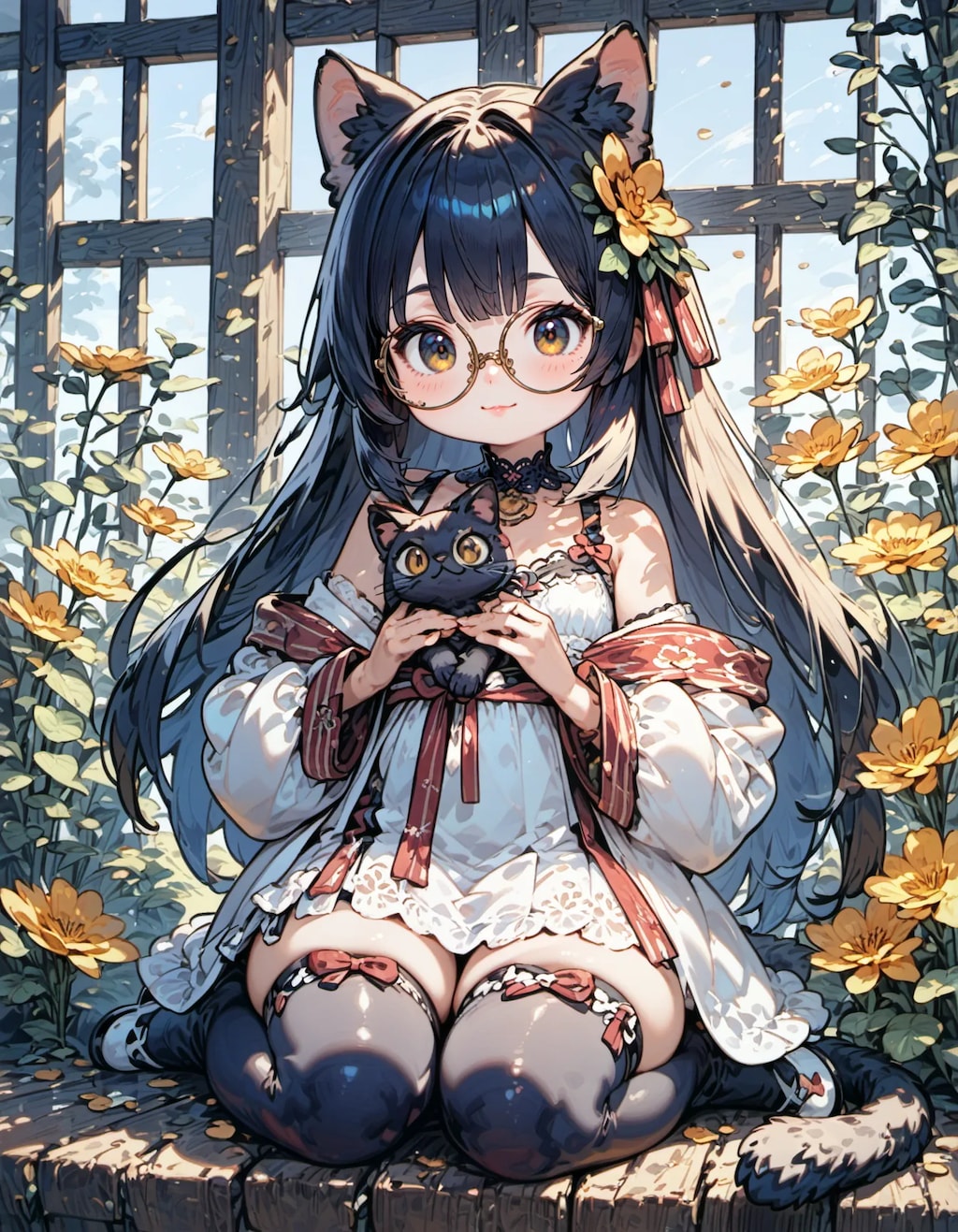 Feline Familiar and the Flora
