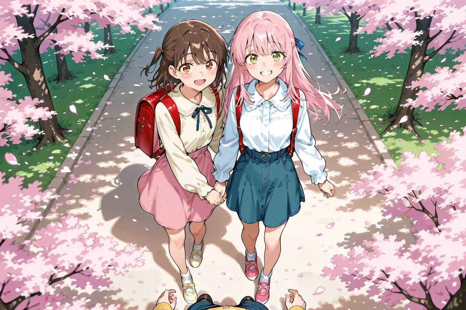 「#ちちぷい学園入学式」登校風景（モデル: DAISY） | の人気AIイラスト・グラビア