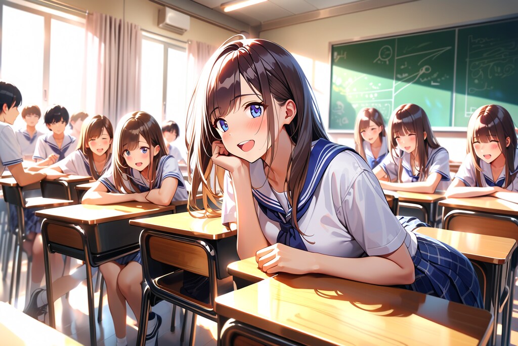 教室にて
