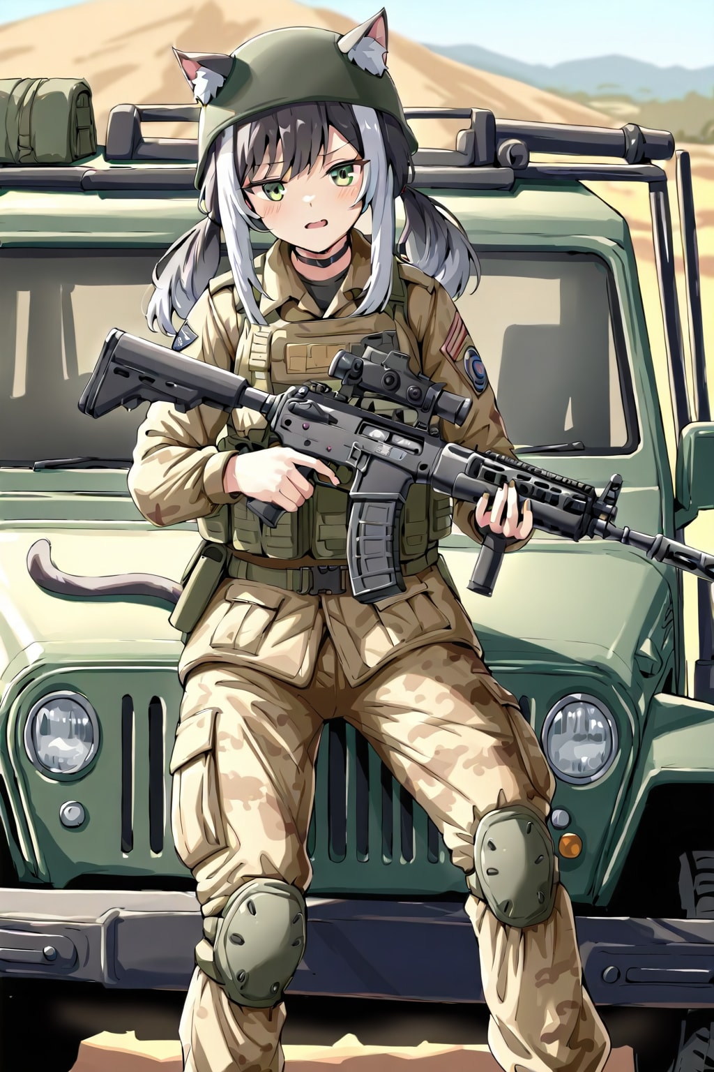 従軍猫娘