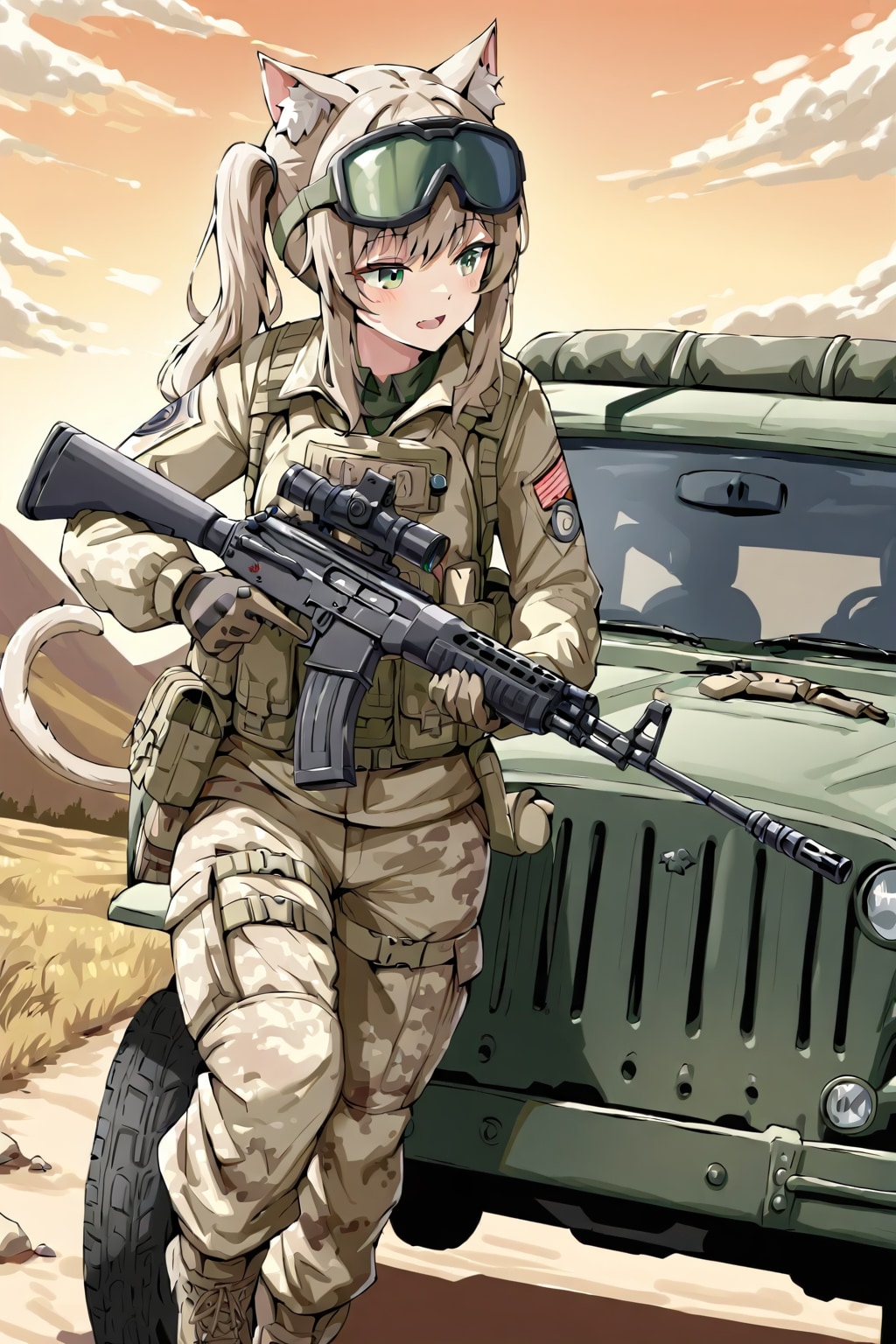 従軍猫娘