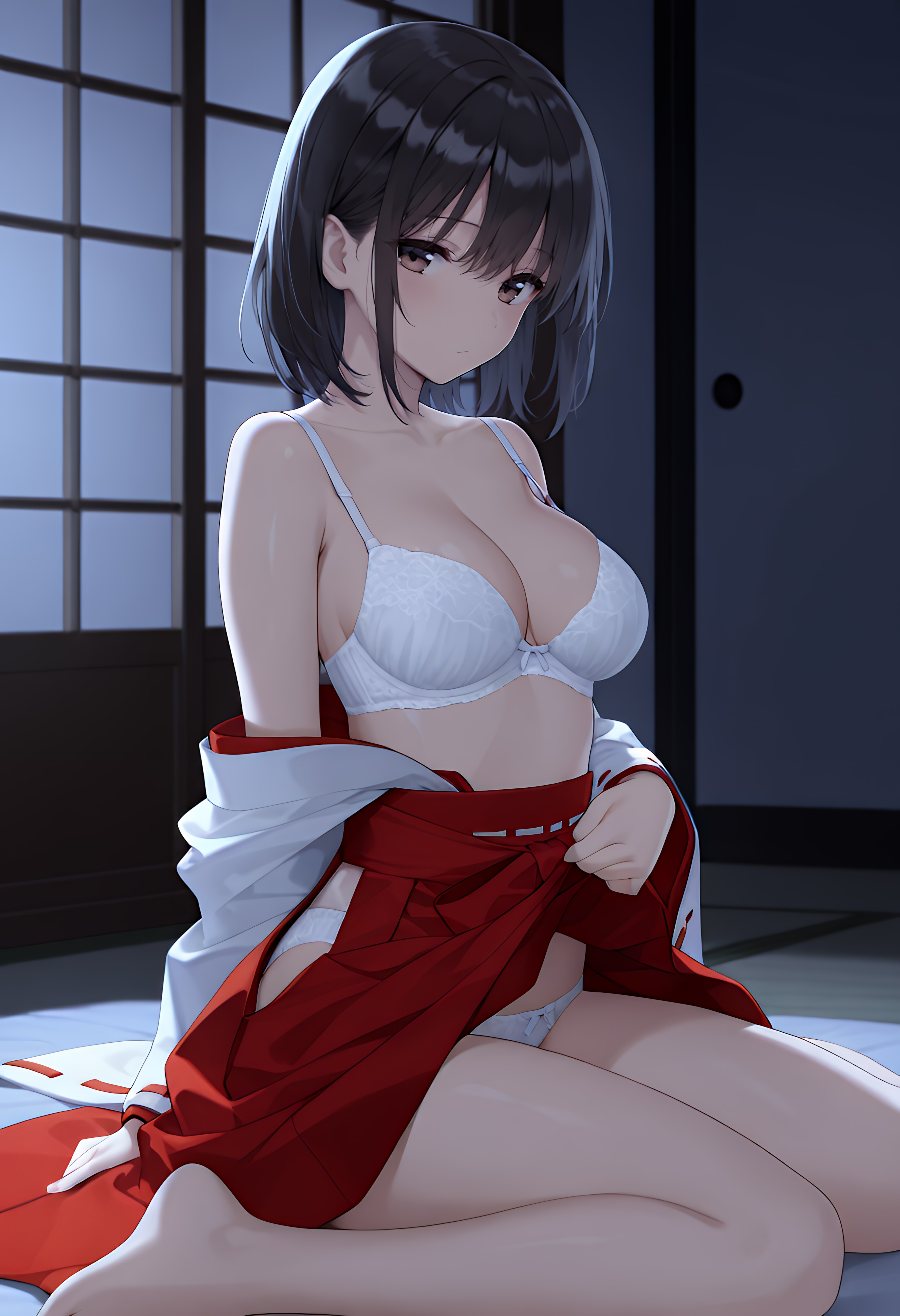 巫女さんも服を脱ぐ