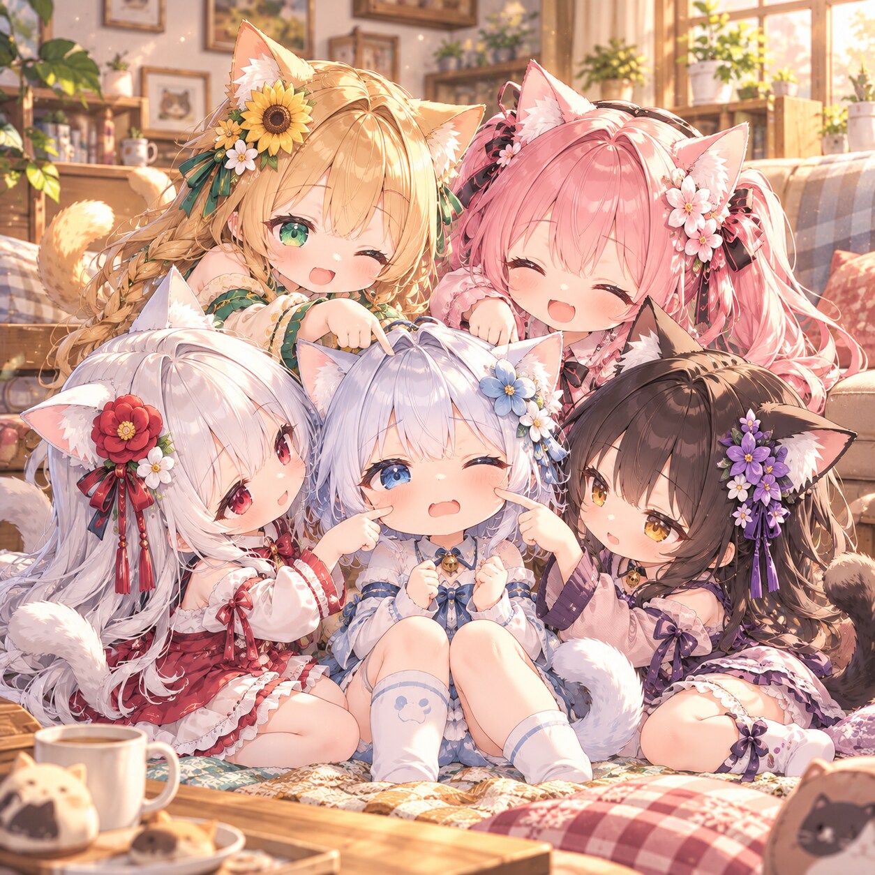 ねこいろぷにぷにほっぺ | の人気AIイラスト・グラビア