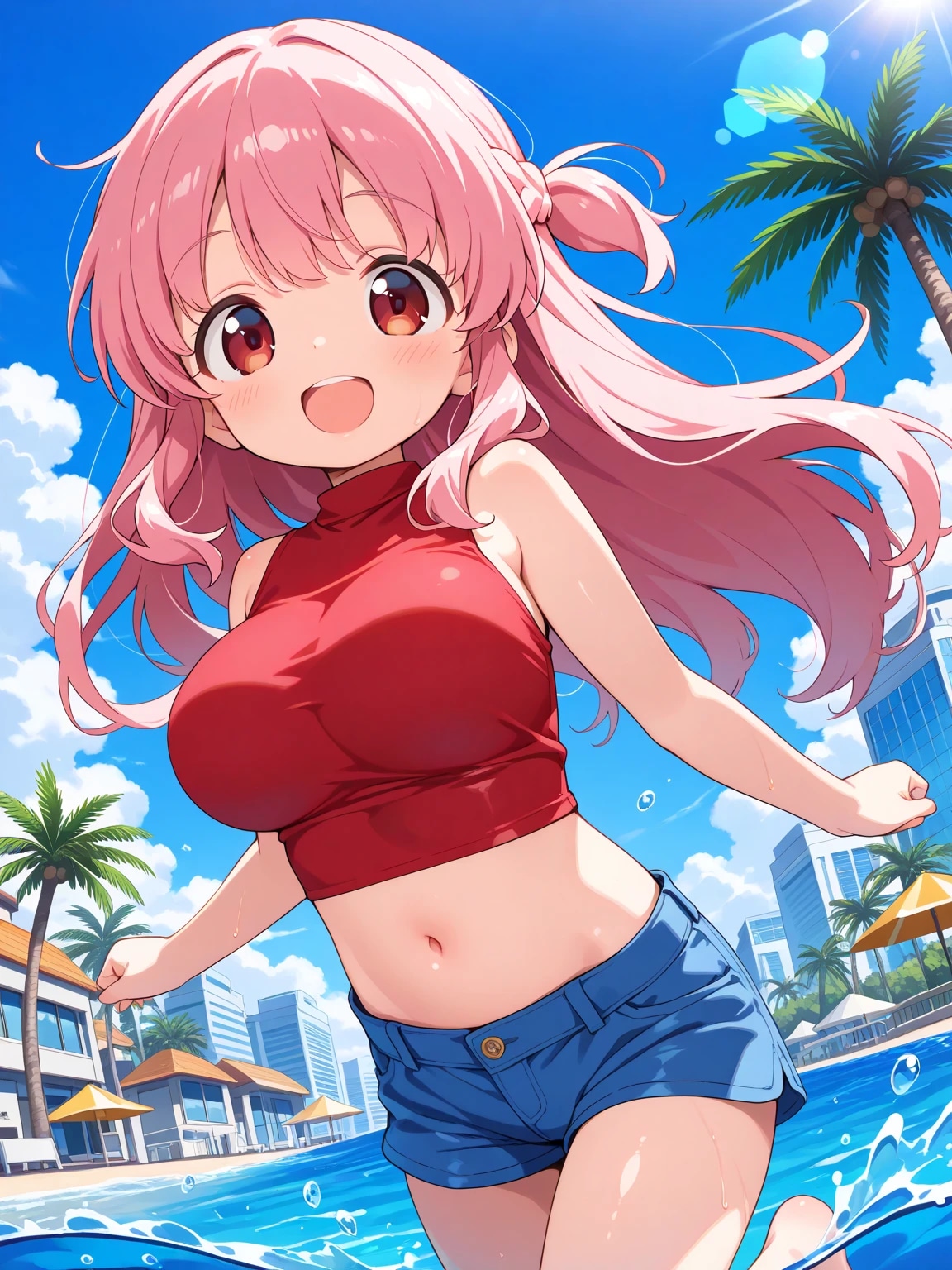 海辺のりなちゃん | の人気AIイラスト・グラビア