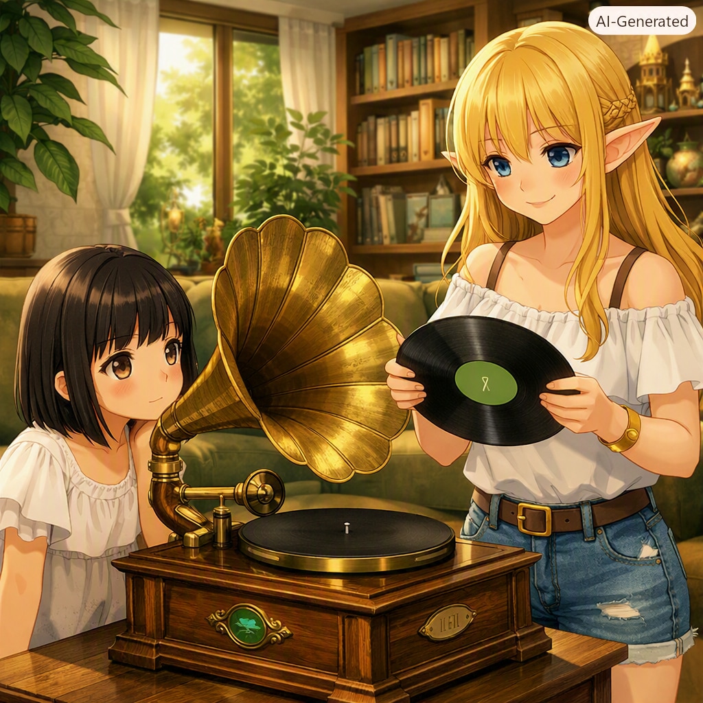 レコード聴きたいの❓（蓄音機の日）