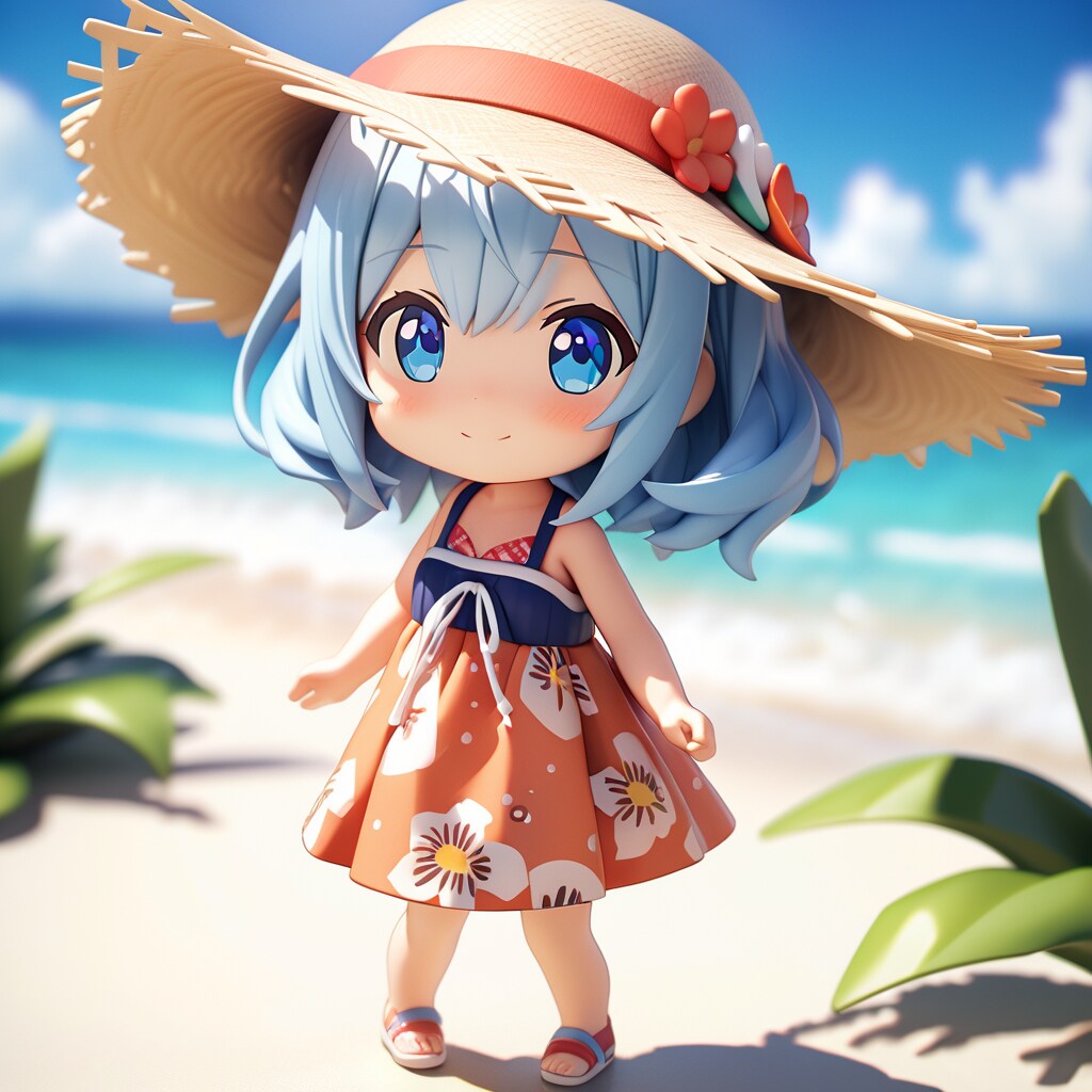 ねんどろいど風のワンピース娘さん