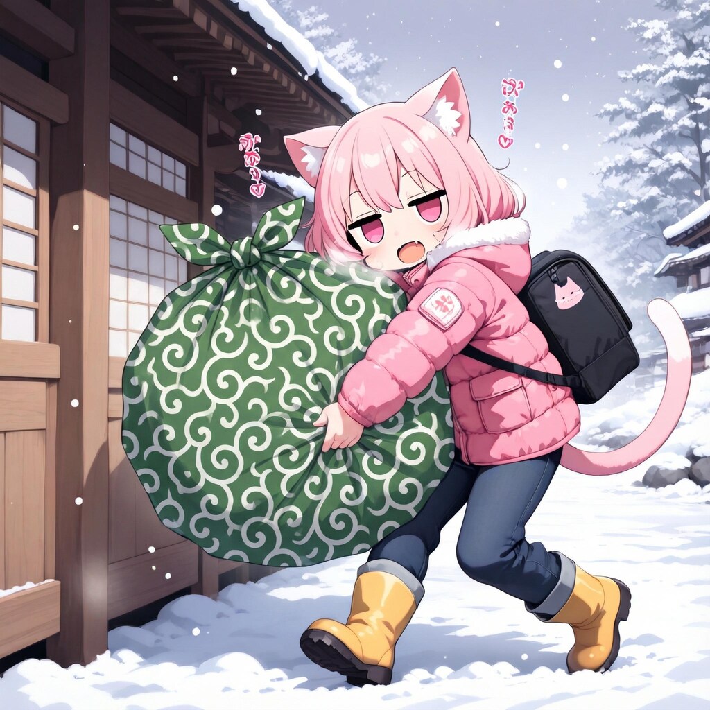 年末に里帰りしたねこちゃん