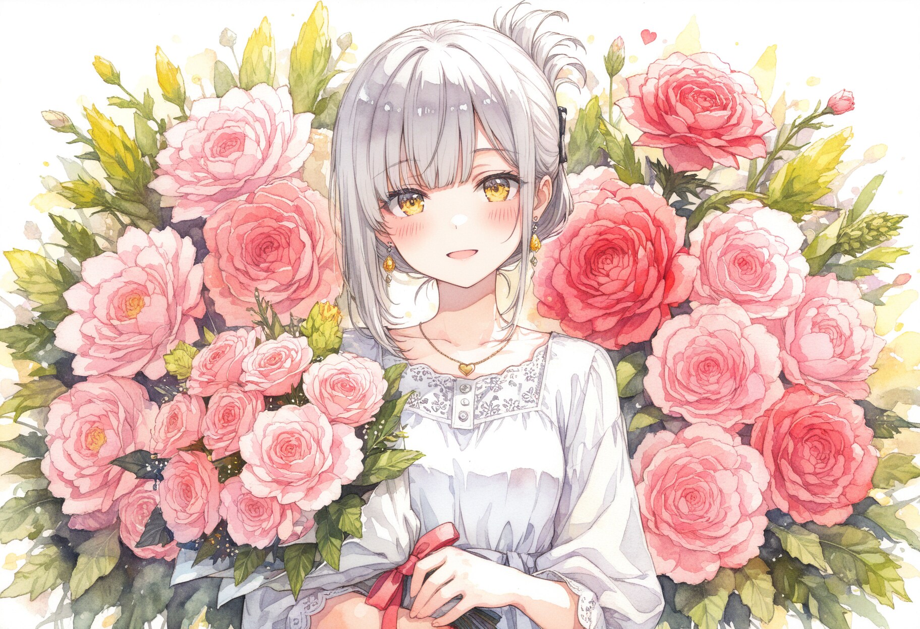 看板娘　flowers