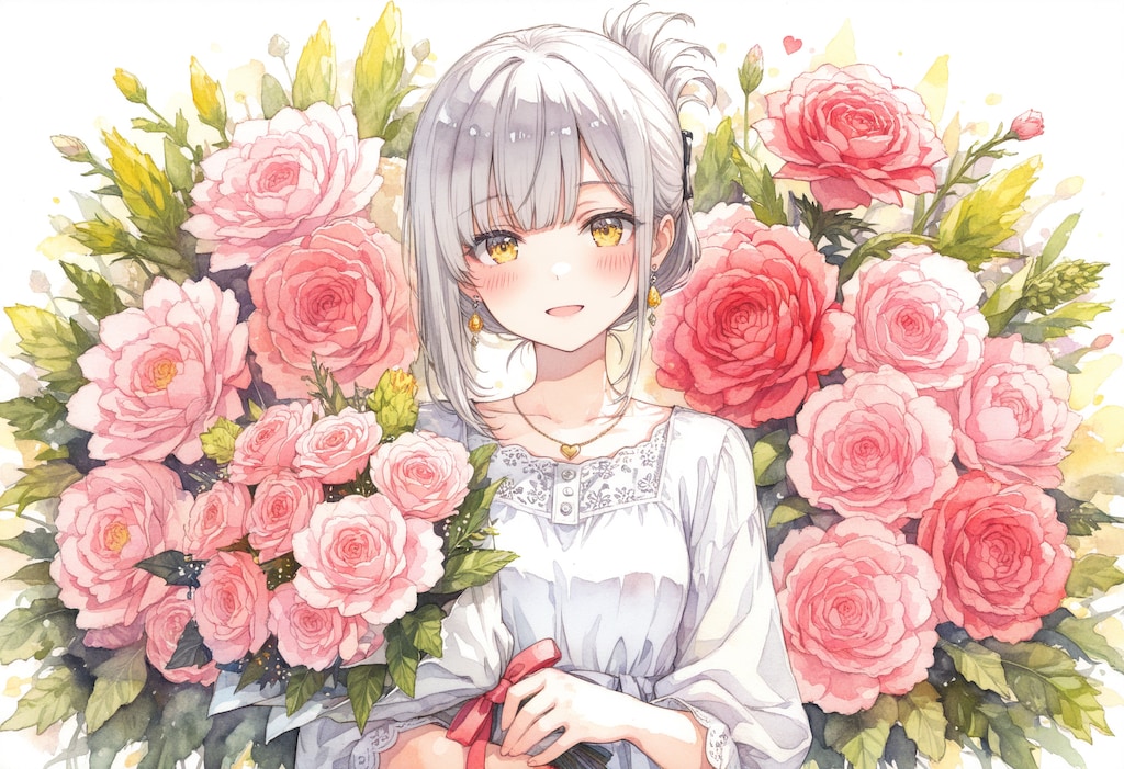 看板娘　flowers