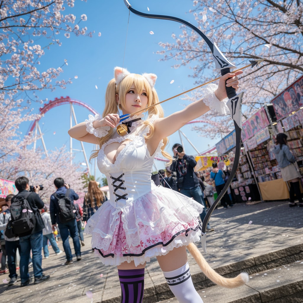 金ツイにゃん。コスプレ