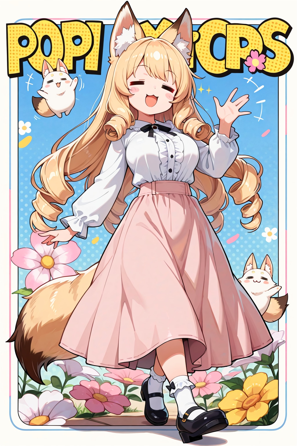 ロングスカートケモミミゆるふわおねえさん