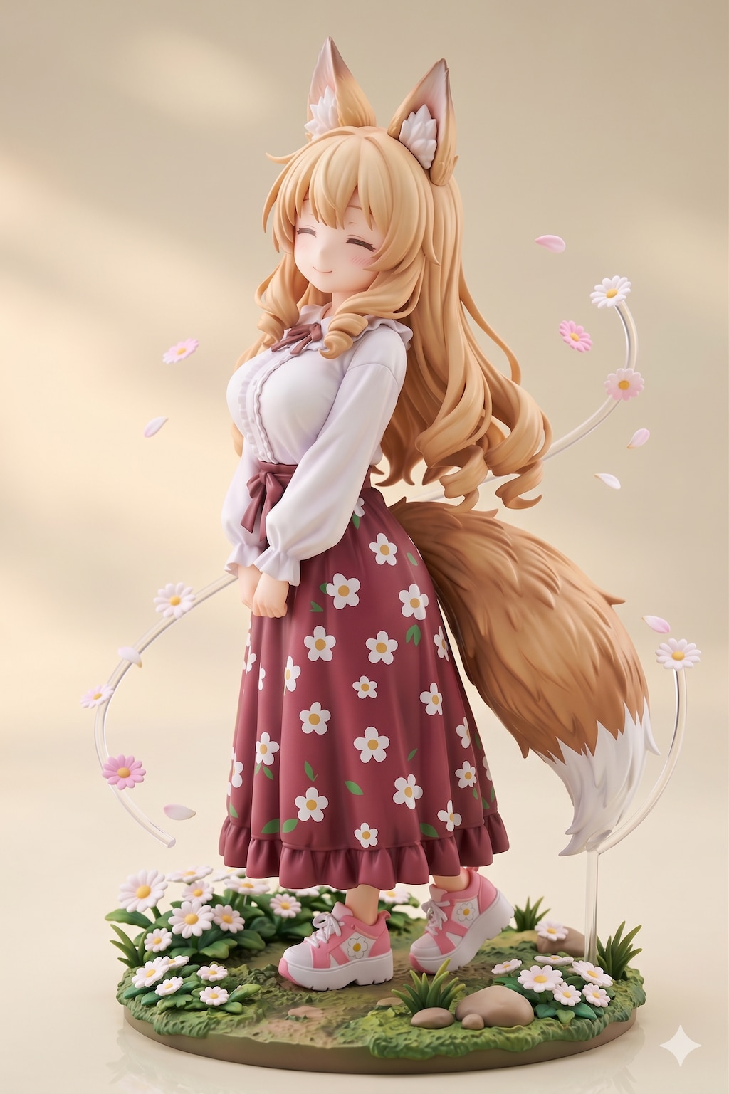 ロングスカートケモミミゆるふわおねえさん