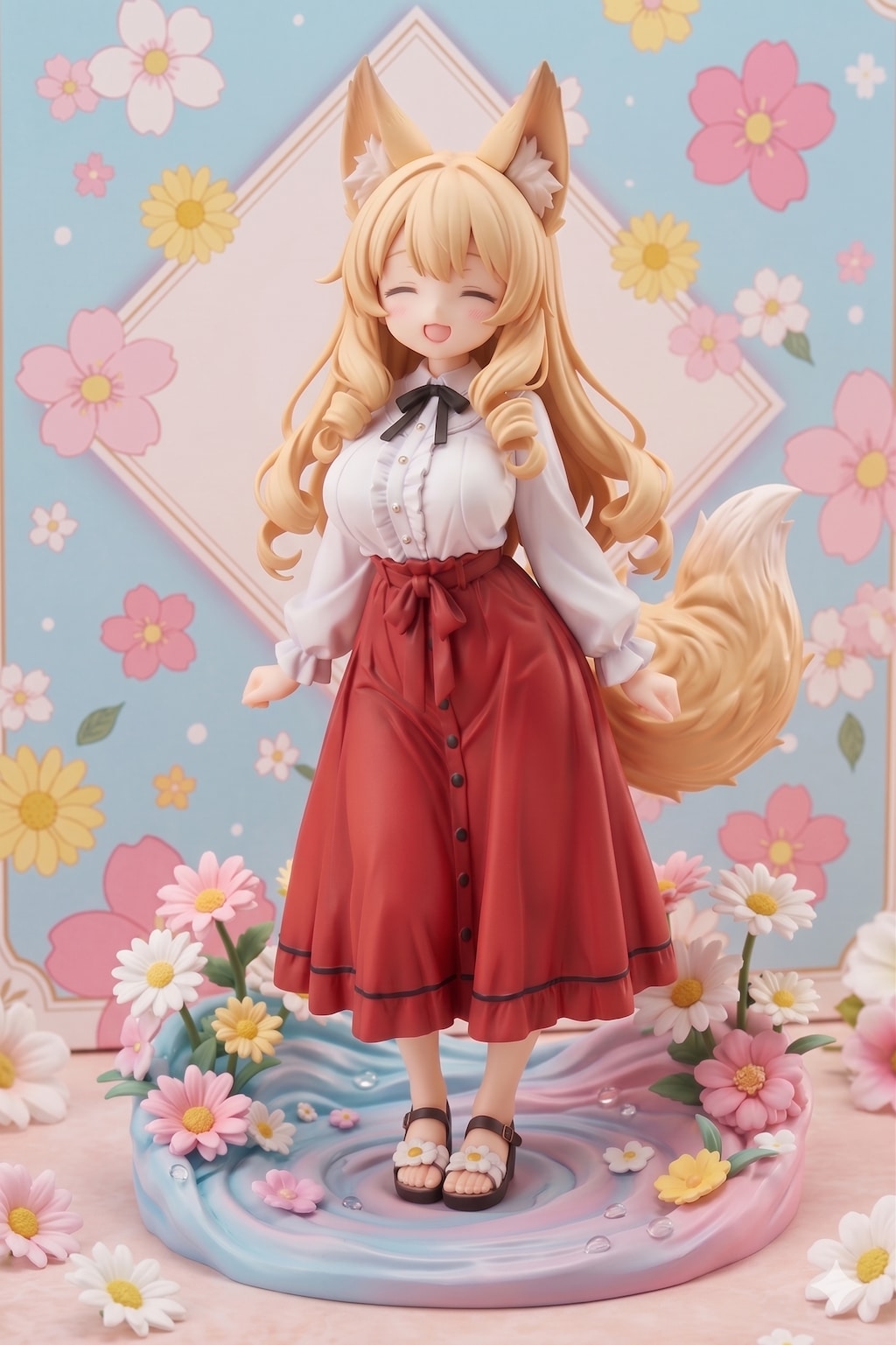 ロングスカートケモミミゆるふわおねえさん