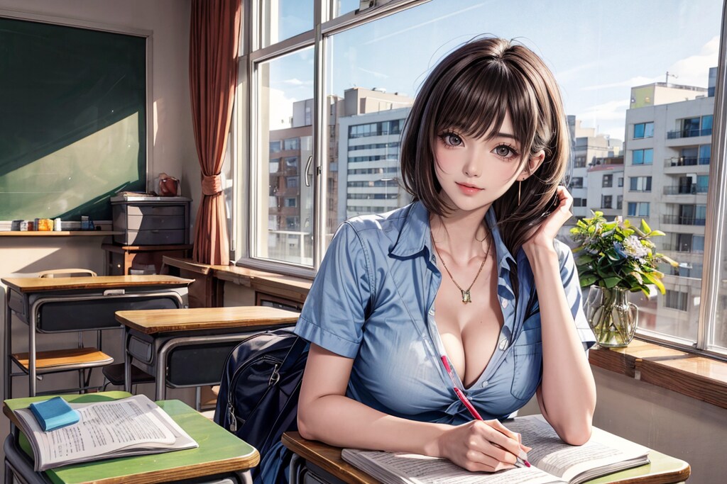 さっきからどこ見てんの？