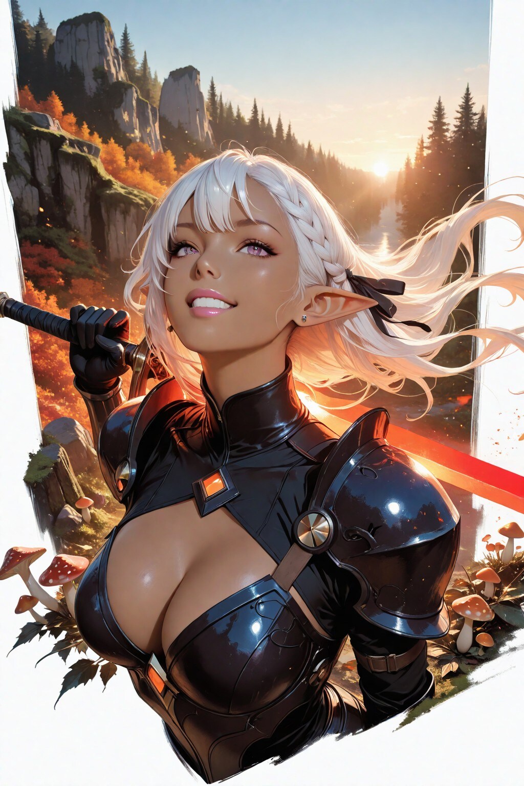 Beautiful Dark Elf（漆黒の傭兵・ダークエルフ【プロフィール・自己紹介／黄昏のプレリュード篇】）