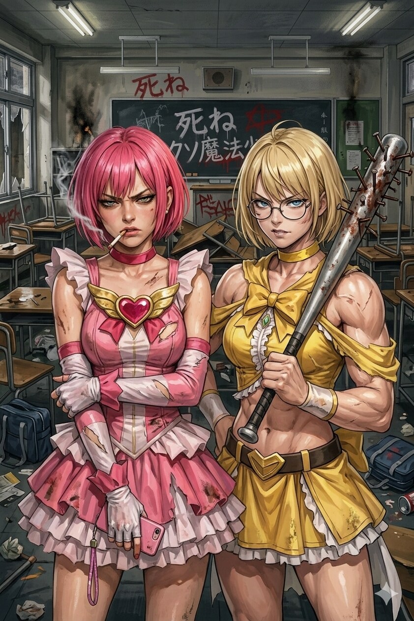 魔法少女 ピンボブ✕キンボブ