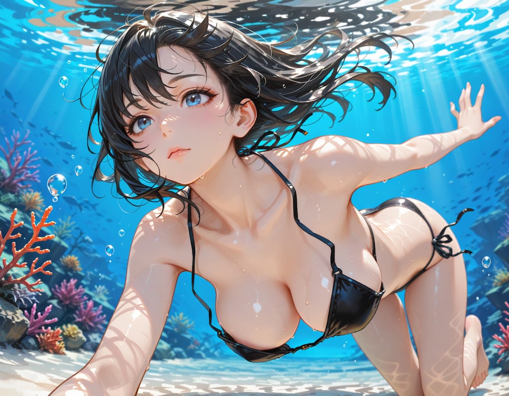 暑すぎる夏と緩い水着・巨