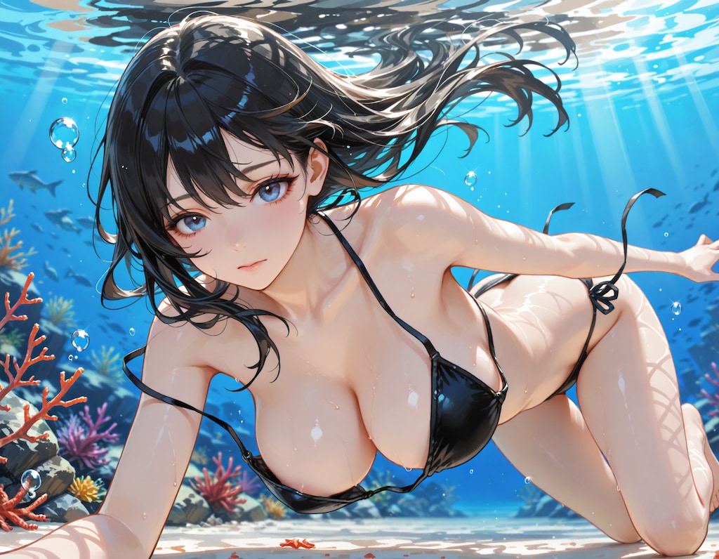 暑すぎる夏と緩い水着・巨