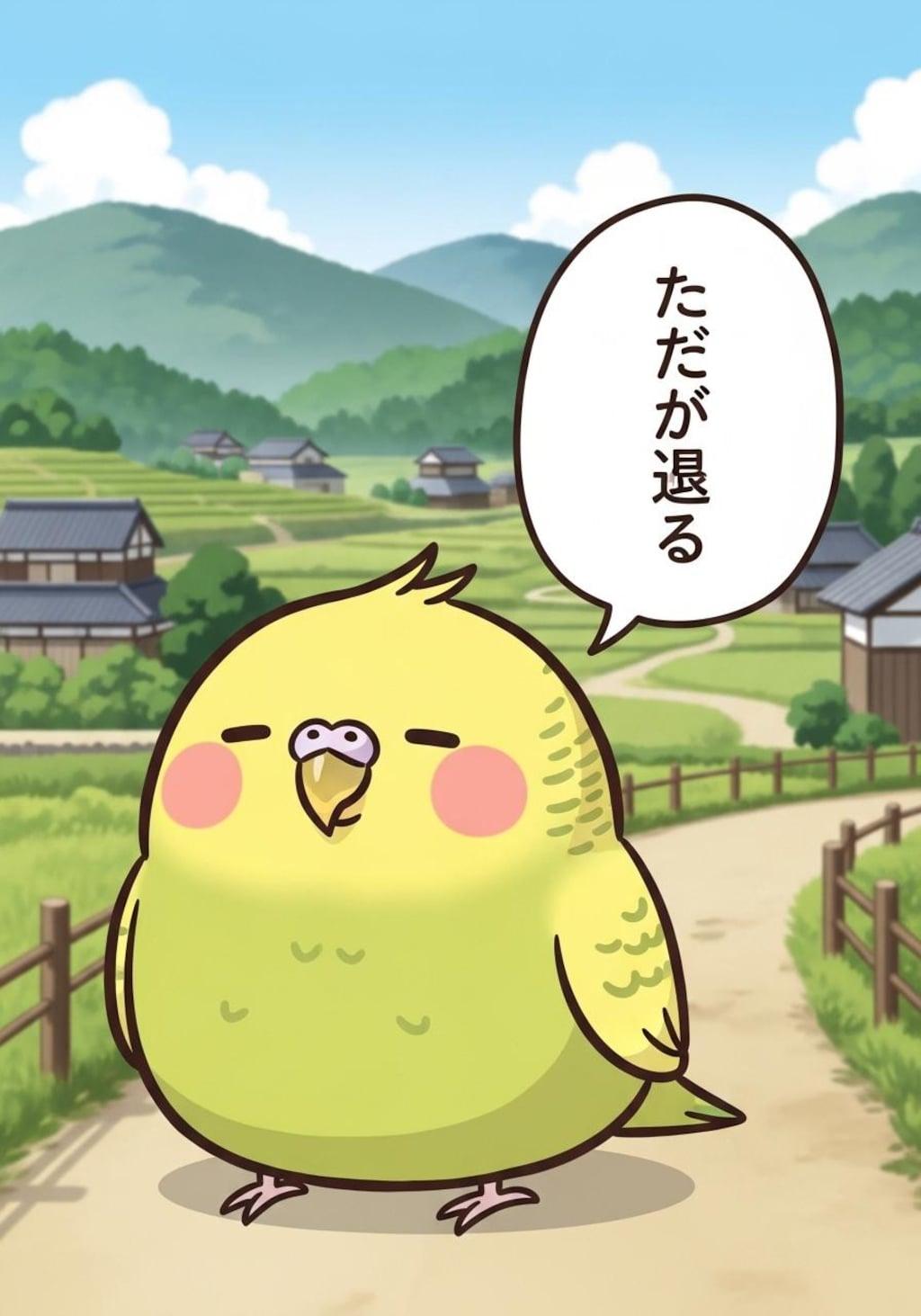 くにへ　かえる　いんこ