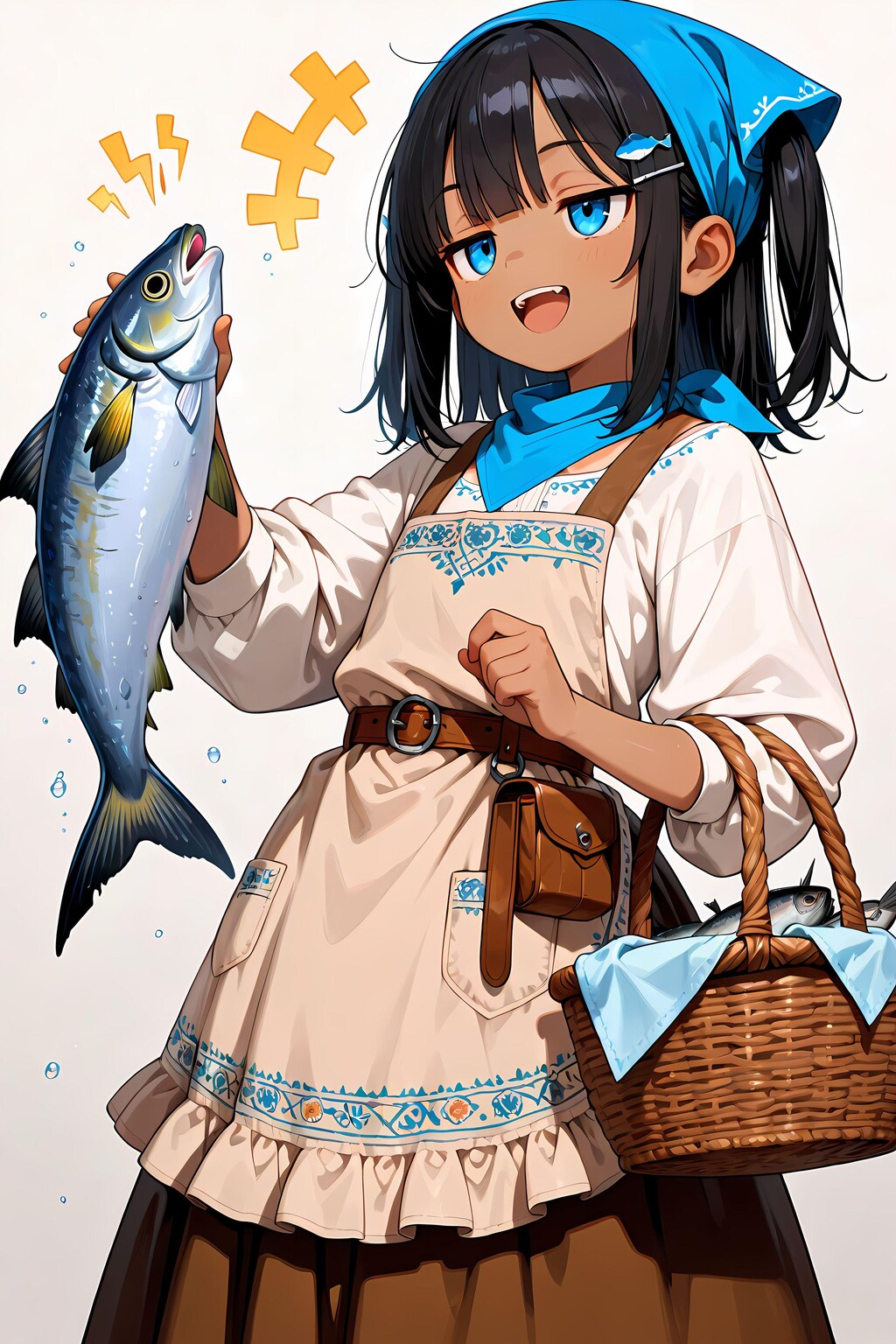 灰髪エルフと褐色ジト目の少女