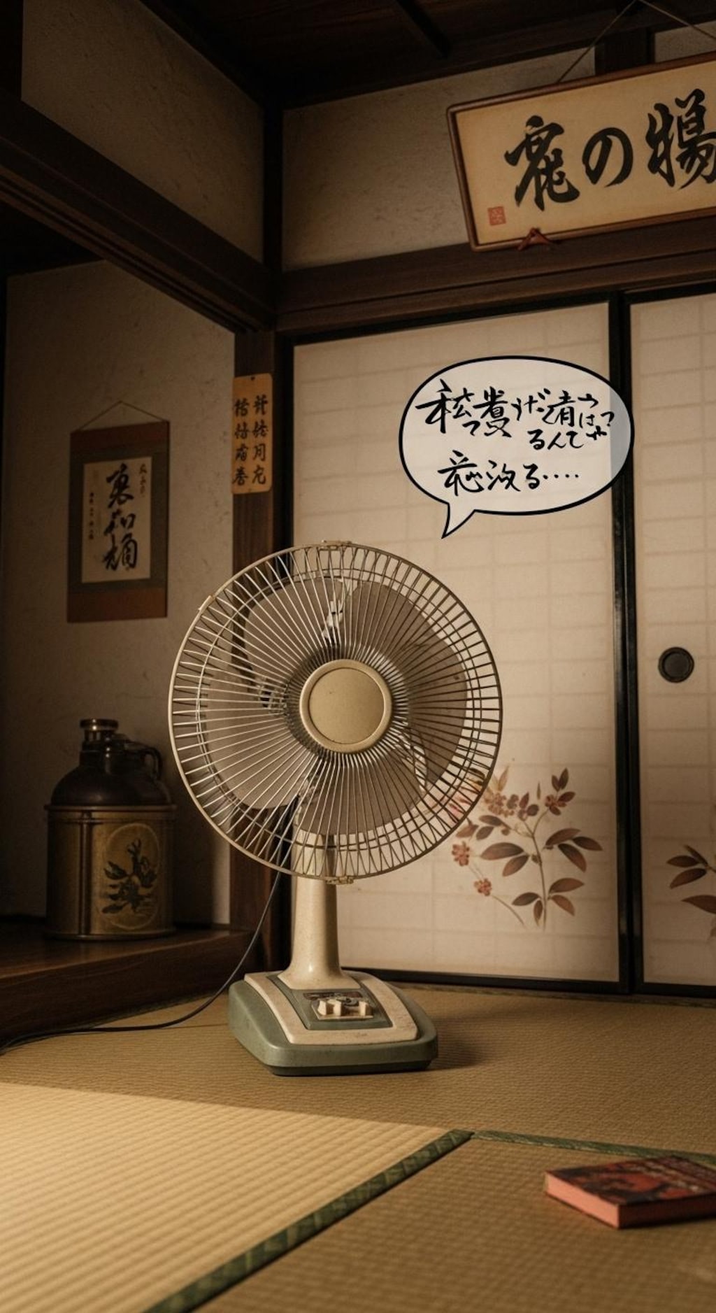 今日は扇風機に喋らせてみた