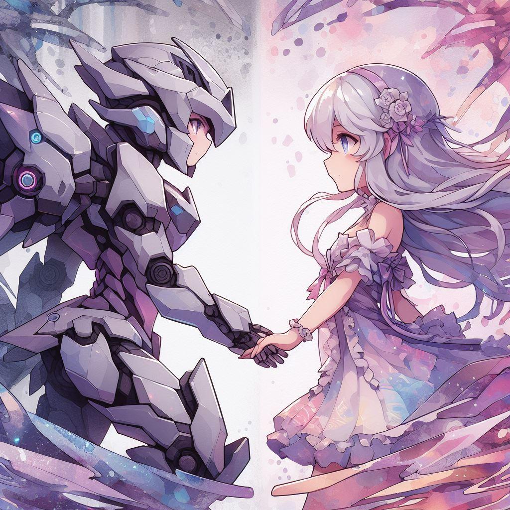 イマジナリーロボと女性