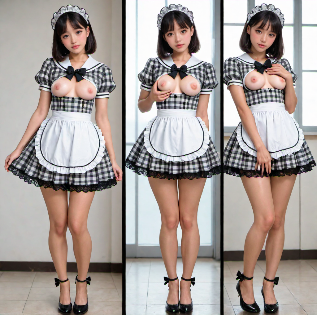 露出服のメイド