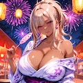 浴衣でデート 3枚目