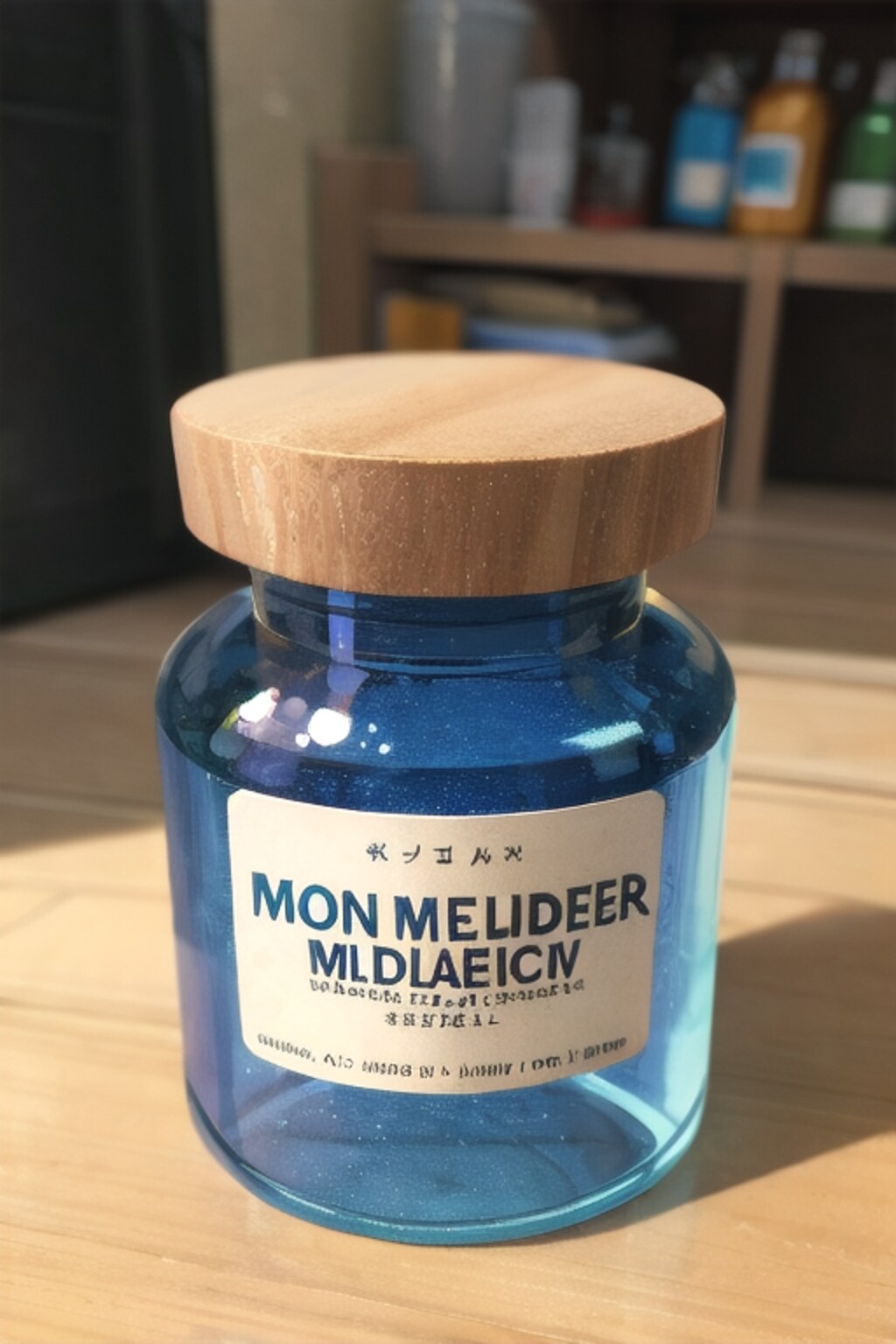 妹の青い薬びん