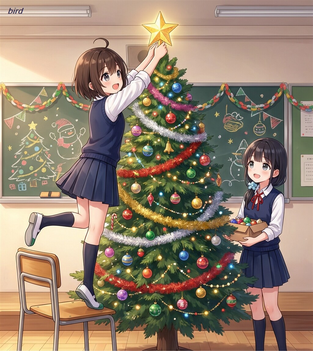 クリスマスツリーが完成