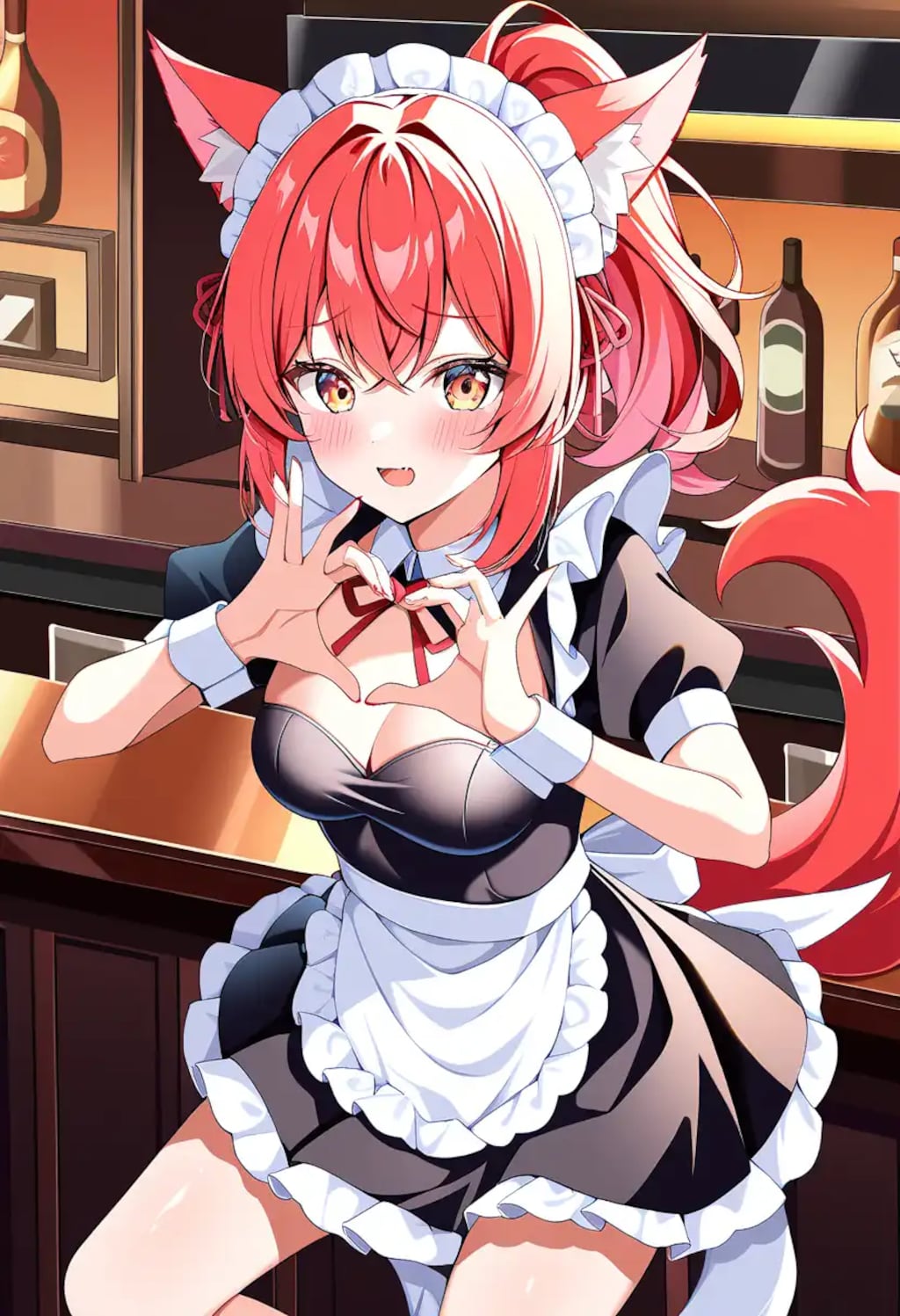 狼系のメイドさん