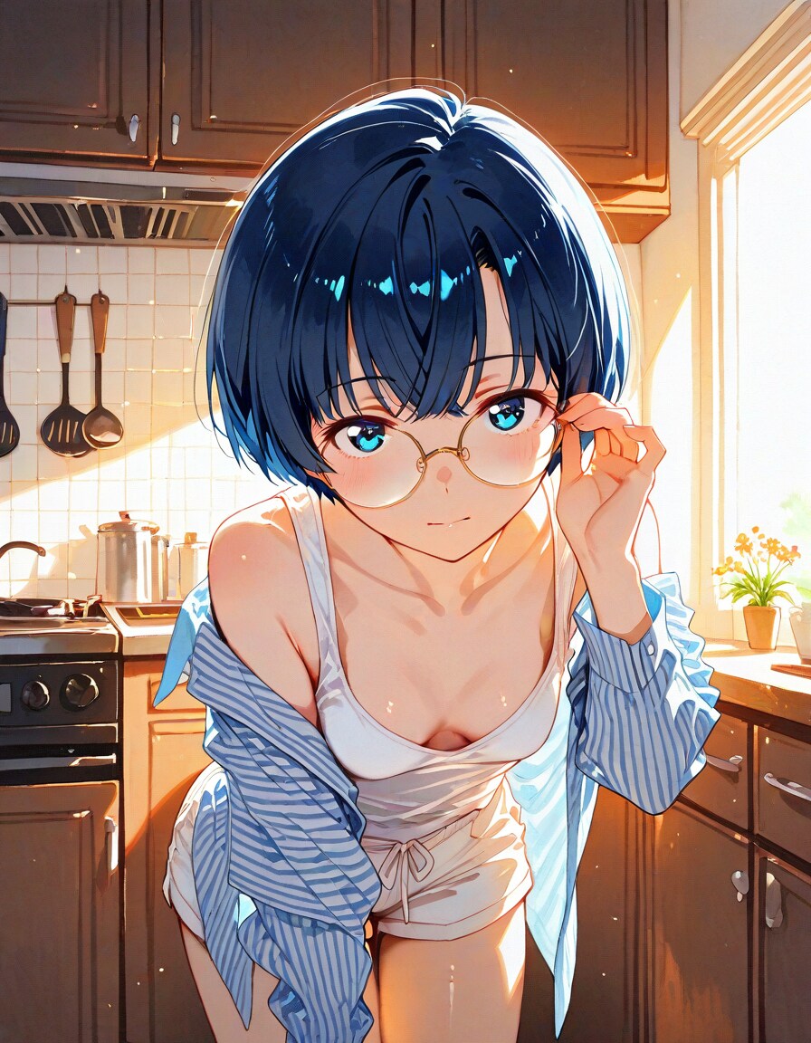 メガネでキッチン柑菜ちゃん