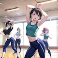 ダンス部（ダンスアイドル同好会）の練習風景 7枚目