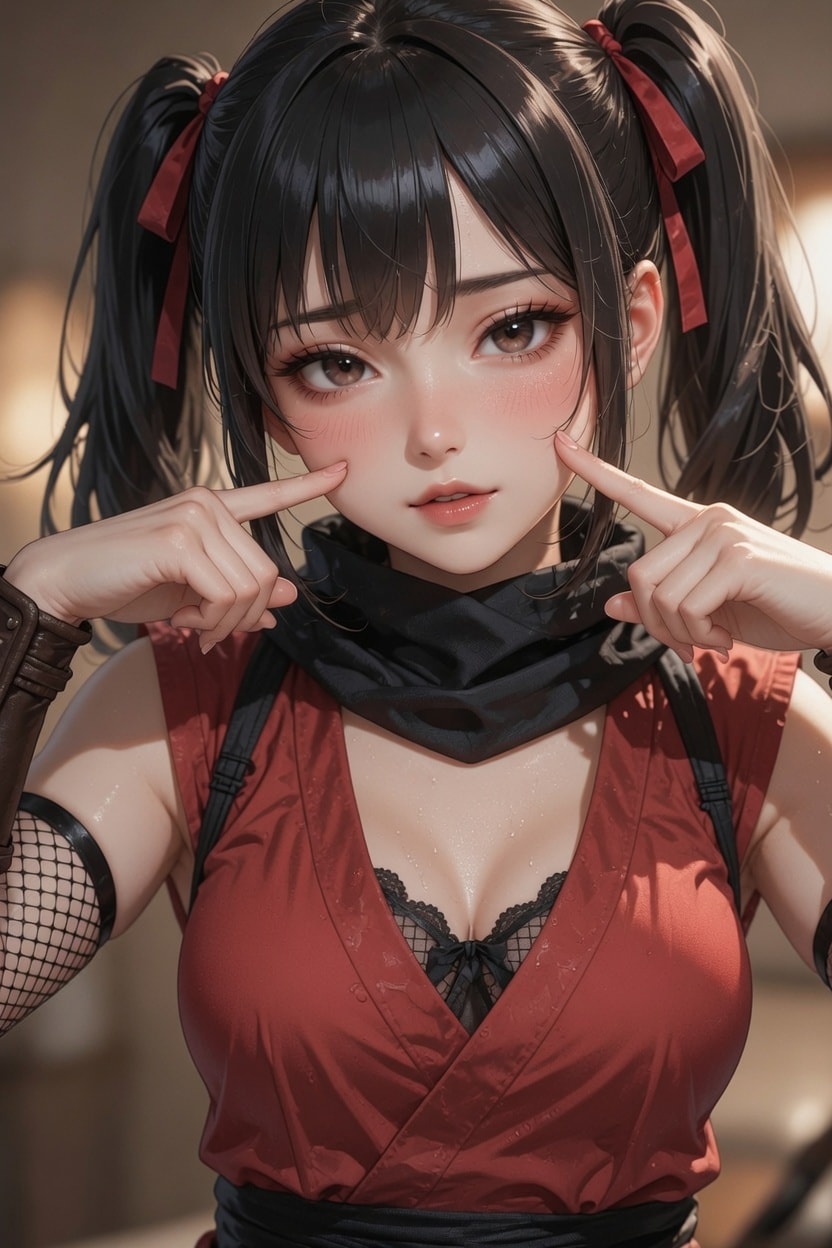 どんどん胸元が開いていく