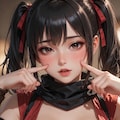 どんどん胸元が開いていく 3枚目