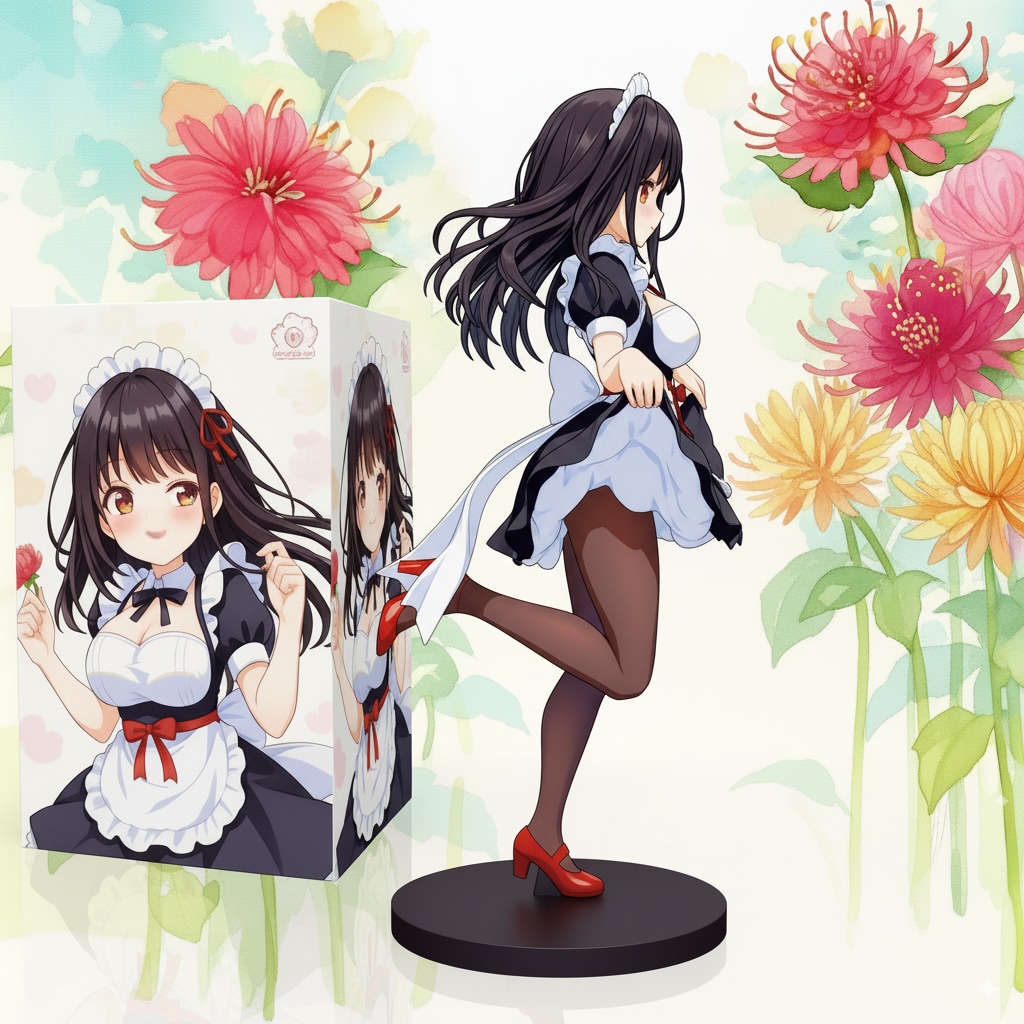 ダリア園の黒髪メイド、フィギュア化。