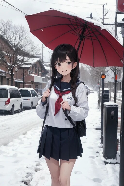 今日も寒いねぇ　お兄ちゃん | の人気AIイラスト・グラビア