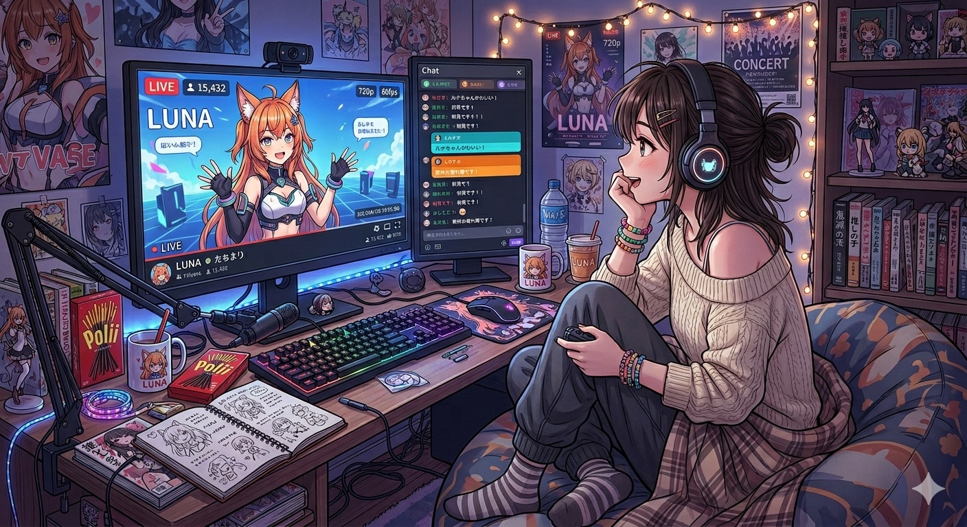 推しの配信を見る | の人気AIイラスト・グラビア