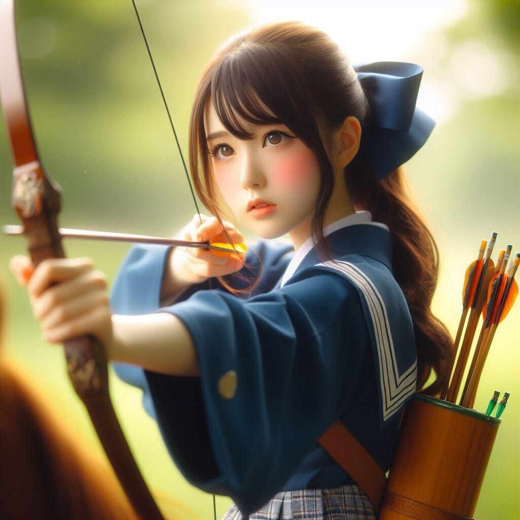 流鏑馬女子高生