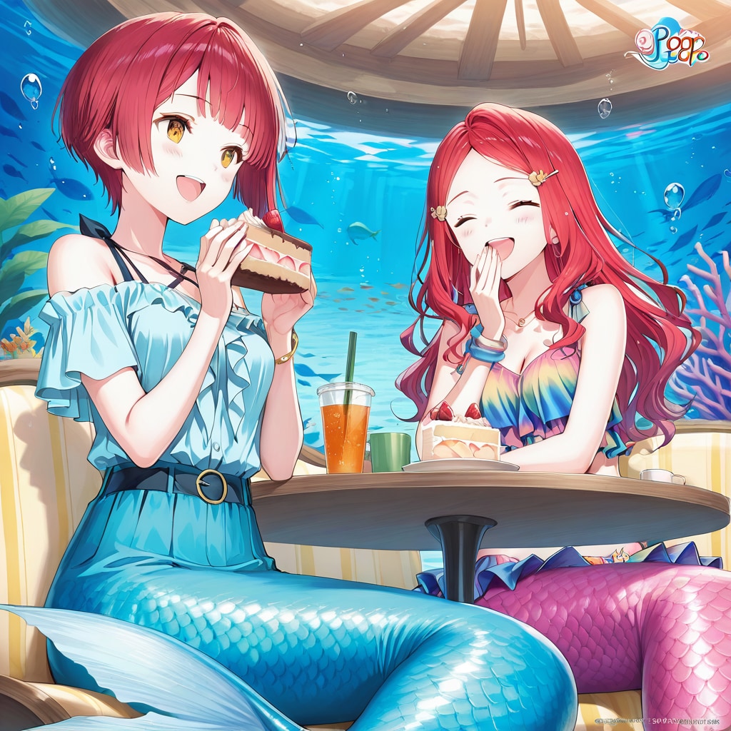 海底喫茶（２）QILIN | の人気AIイラスト・グラビア