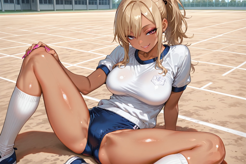 運動会のギャル