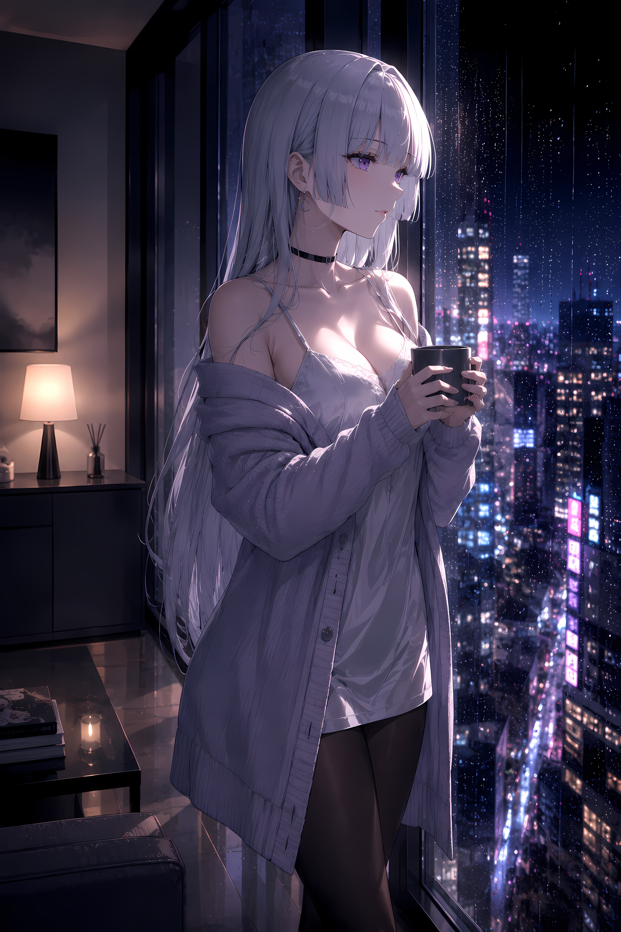 雨の夜
