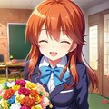 色んな衣装で花束を持って祝ってくれる瀬莉ちゃん 12枚目