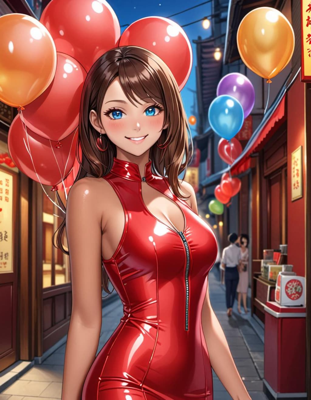 ラバーチャイナドレス